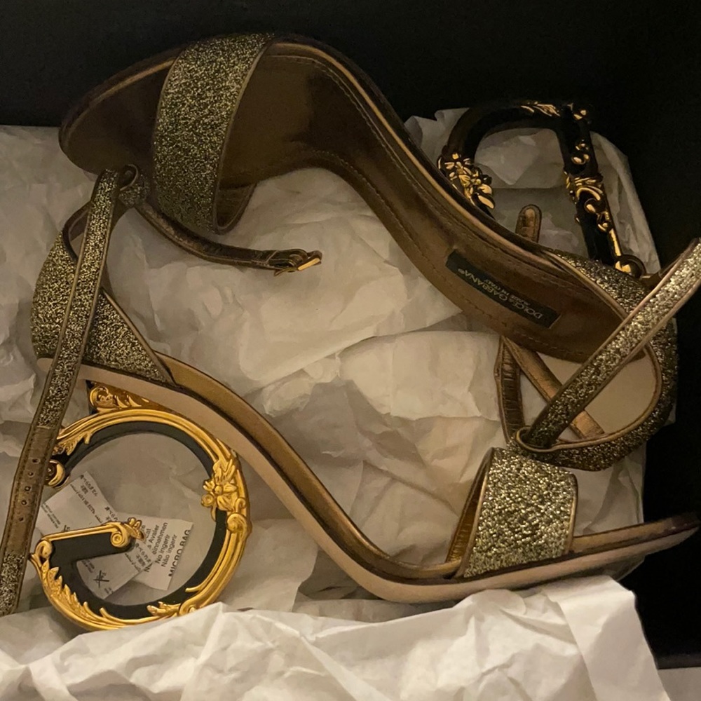 D&G Soft Lurex Heels